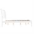 Portland Queen Solid Wood Platform Bed in White