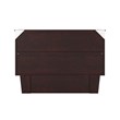 Nantucket Full Wood Murphy Bed Chest w/Mattress and Built-in Charger in Espresso