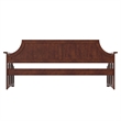 AFI Cambridge Mid-Century Solid Wood Twin Daybed with Curved Backboard in Walnut