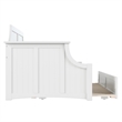 AFI Cambridge Mid-Century Solid Wood Daybed with Twin Trundle in White