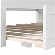 AFI Cambridge Mid-Century Solid Wood Daybed with Twin Trundle in White