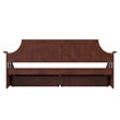 AFI Cambridge Mid-Century Solid Wood Twin Daybed with Set of 2 Drawers in Walnut