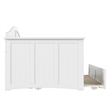 AFI Nantucket Mid-Century Solid Wood Twin Daybed with Trundle in White