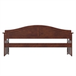 AFI Acadia Mid-Century Solid Wood Twin Daybed with Back Board in Walnut