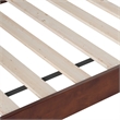 AFI Acadia Mid-Century Solid Wood Twin Daybed with Back Board in Walnut