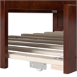 AFI Acadia Mid-Century Solid Wood Daybed with Twin Trundle in Walnut