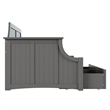 AFI Cambridge Mid-Century Solid Wood Twin Daybed with Set of 2 Drawers in Gray