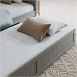 AFI Nantucket Mid-Century Solid Wood Daybed with Twin Trundle in Gray