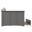 AFI Nantucket Mid-Century Solid Wood Daybed with Twin Trundle in Gray