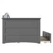 AFI Acadia Mid-Century Solid Wood Twin Daybed with Twin Trundle in Gray