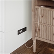 AFI Aspen Queen Solid Wood Murphy Bed Chest with Mattress in White