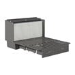 AFI Sydney Queen Solid Wood Murphy Bed Chest with Mattress in Gray