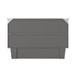AFI Sydney Queen Solid Wood Murphy Bed Chest with Mattress in Gray