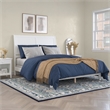 Portland Queen Solid Wood Foundation Bed in White