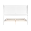 Portland Queen Solid Wood Foundation Bed in White