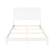 Portland Queen Solid Wood Foundation Bed in White