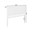 Canyon Queen Wood Headboard in White