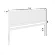 Canyon King Wood Headboard in White