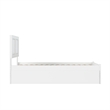 AFI Canyon Twin Solid Wood Platform Bed with Footboard & Twin Trundle in White