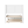 AFI Canyon Twin Solid Wood Platform Bed with Footboard & Twin Trundle in White