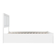 AFI Canyon Full Solid Wood Platform Bed with Footboard & Twin Trundle in White