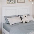 Canyon Twin Wood Platform Bed with Matching Footboard in White
