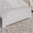 Canyon Twin Wood Platform Bed with Matching Footboard in White