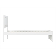 Canyon Twin Wood Platform Bed with Matching Footboard in White
