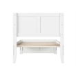 Canyon Twin Wood Platform Bed with Matching Footboard in White