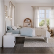 Canyon Twin Wood Platform Bed with Matching Footboard in White