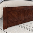 Canyon Twin Wood Platform Bed with Matching Footboard in Walnut