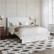 Canyon Full Wood Platform Bed with Matching Footboard in White