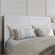 Canyon Full Wood Platform Bed with Matching Footboard in White