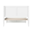 Canyon Full Wood Platform Bed with Matching Footboard in White