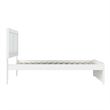 Canyon Full Wood Platform Bed with Matching Footboard in White