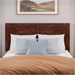 Canyon Full Wood Platform Bed with Matching Footboard in Walnut
