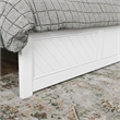 Canyon Queen Wood Platform Bed with Matching Footboard in White