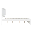 Canyon Queen Wood Platform Bed with Matching Footboard in White
