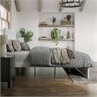 Canyon Queen Wood Platform Bed with Matching Footboard in White
