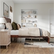 Canyon Queen Wood Platform Bed with Matching Footboard in Walnut