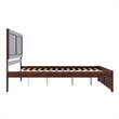 Canyon King Wood Platform Bed with Matching Footboard in Walnut