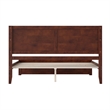 Canyon King Wood Platform Bed with Matching Footboard in Walnut