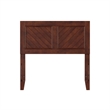 Canyon Twin Wood Headboard in Walnut