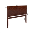 Canyon Queen Wood Headboard in Walnut