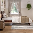 Canyon Twin XL Wood Platform Bed with Matching Footboard in Walnut