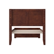 Canyon Twin XL Wood Platform Bed with Matching Footboard in Walnut