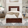 Canyon Twin XL Foundation Bed Frame with Matching Footboard in Walnut