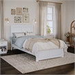 Canyon Twin Foundation Bed Frame with Matching Footboard in White