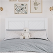 Canyon Twin Foundation Bed Frame with Matching Footboard in White