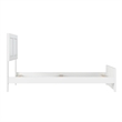 Canyon Twin Foundation Bed Frame with Matching Footboard in White
